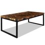 Voir la diapositive 2 : VIDAXL Table basse Teck Resine 110x60x40 cm