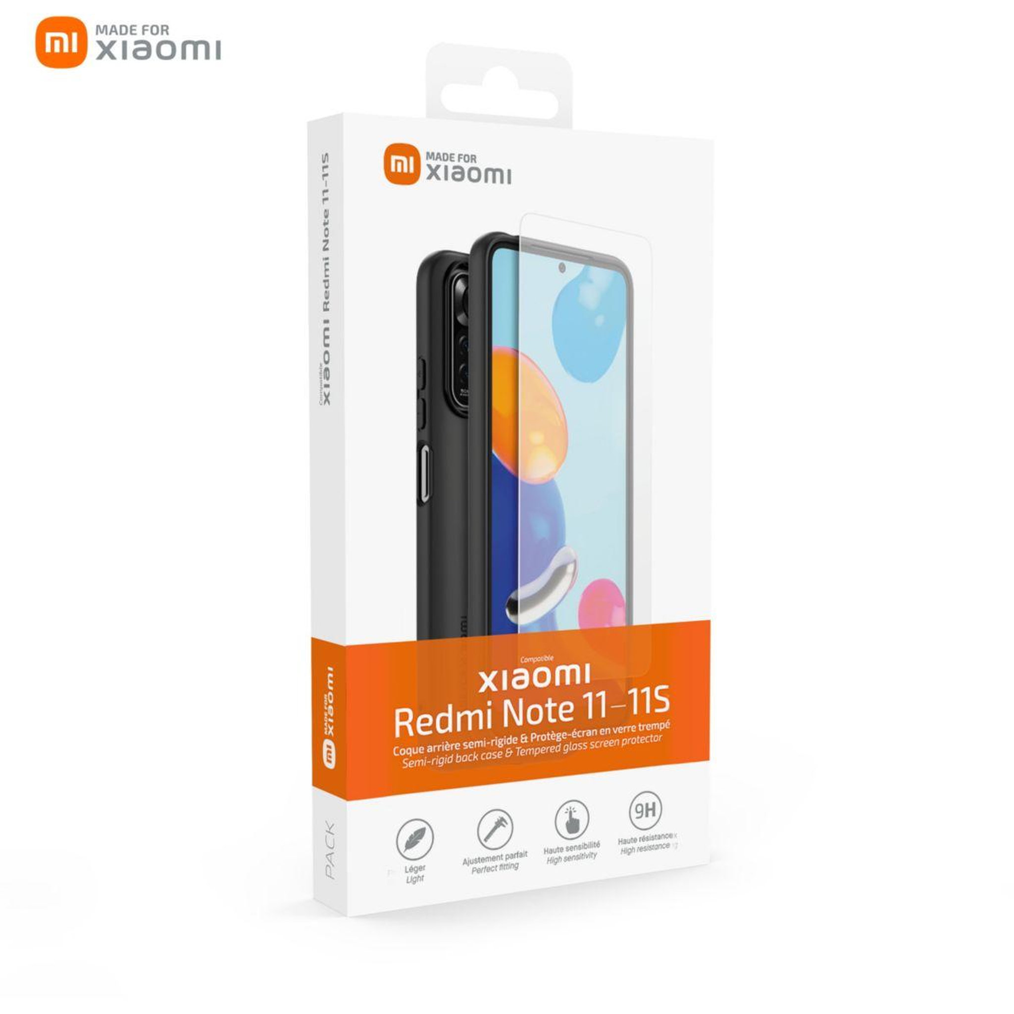 Voir la diapositive 4 : XIAOMI Pack Redmi Note 11/11S Coque + Verre trempe