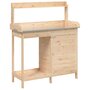 Voir la diapositive 2 : VIDAXL Table de rempotage avec armoire bois massif de sapin