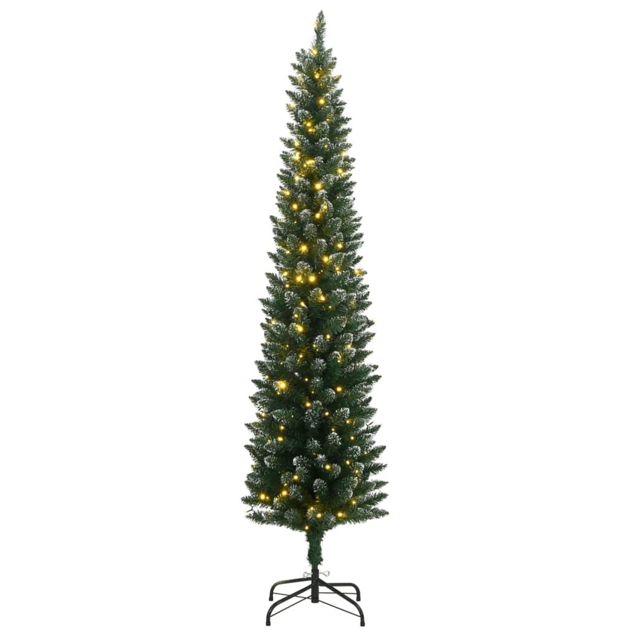 Voir la diapositive 2 : VIDAXL Sapin de Noël artificiel mince 300 LED 180 cm