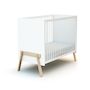 Voir la diapositive 2 : AT4 Chambre bébé lit, commode à langer 3 tiroirs et armoire CANAILLE bois