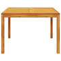 Voir la diapositive 4 : VIDAXL Table a manger de jardin 110x110x75 cm bois d'acacia massif