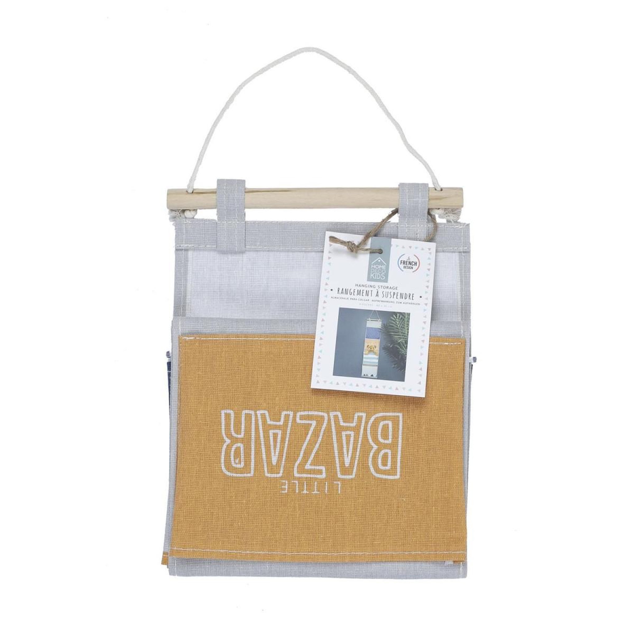 Voir la diapositive 3 : HOME DECO KIDS Rangement à suspendre enfant  vertical  86cm bleu