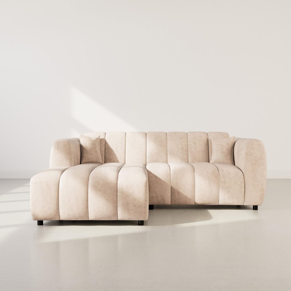 LISA DESIGN Curtis - canapé d'angle gauche 4 places en simili