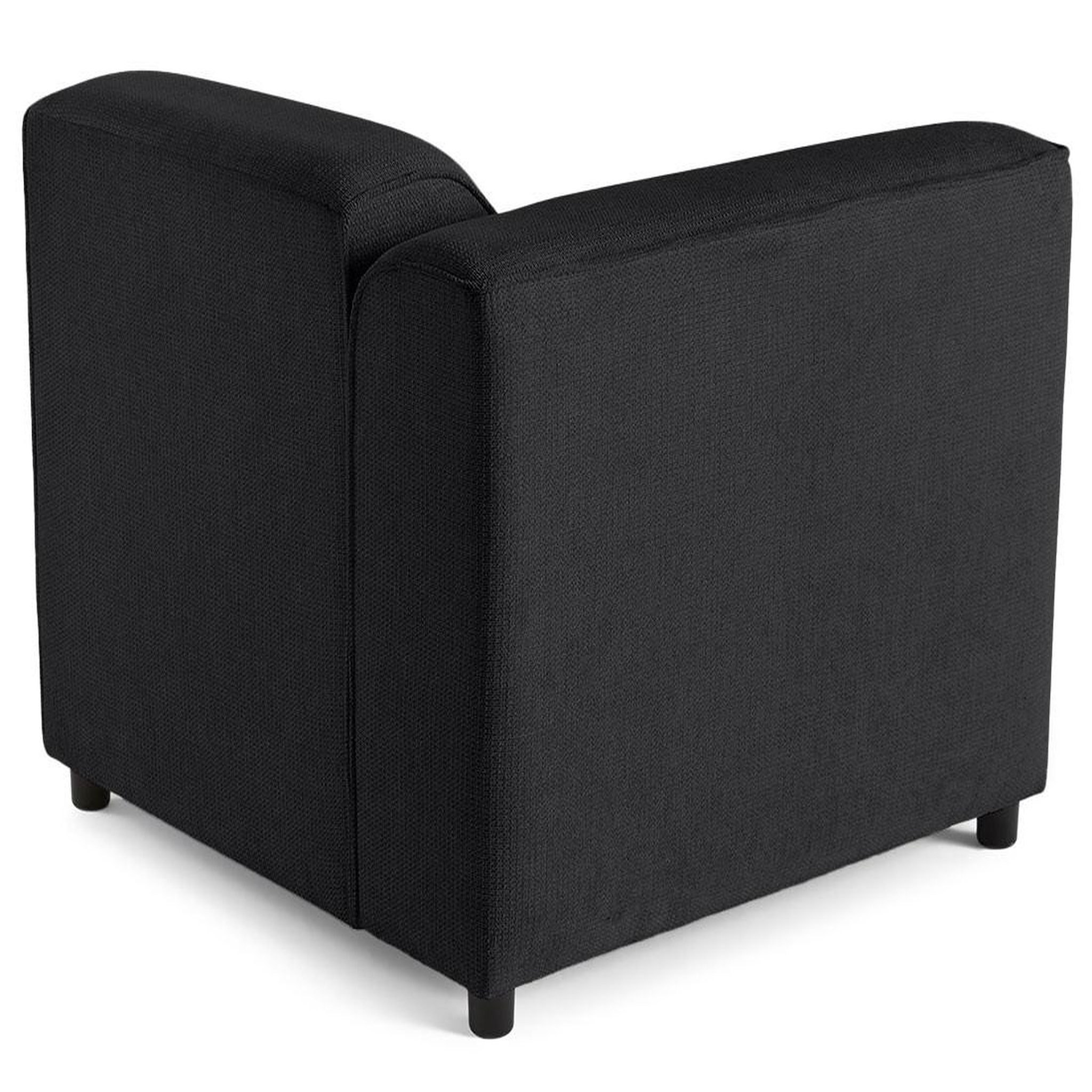 Voir la diapositive 5 : LISA DESIGN Suaro - module d'assise d'angle gauche en tissu texturé