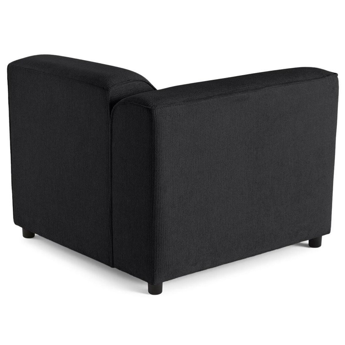 LISA DESIGN Suaro - module d'assise d'angle gauche en tissu texturé