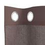 Voir la diapositive 5 : VIDAXL Rideaux en voile avec œillets 2 pcs marron 140x300 cm