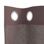 Voir la diapositive 5 : VIDAXL Rideaux en voile avec œillets 2 pcs marron 140x300 cm