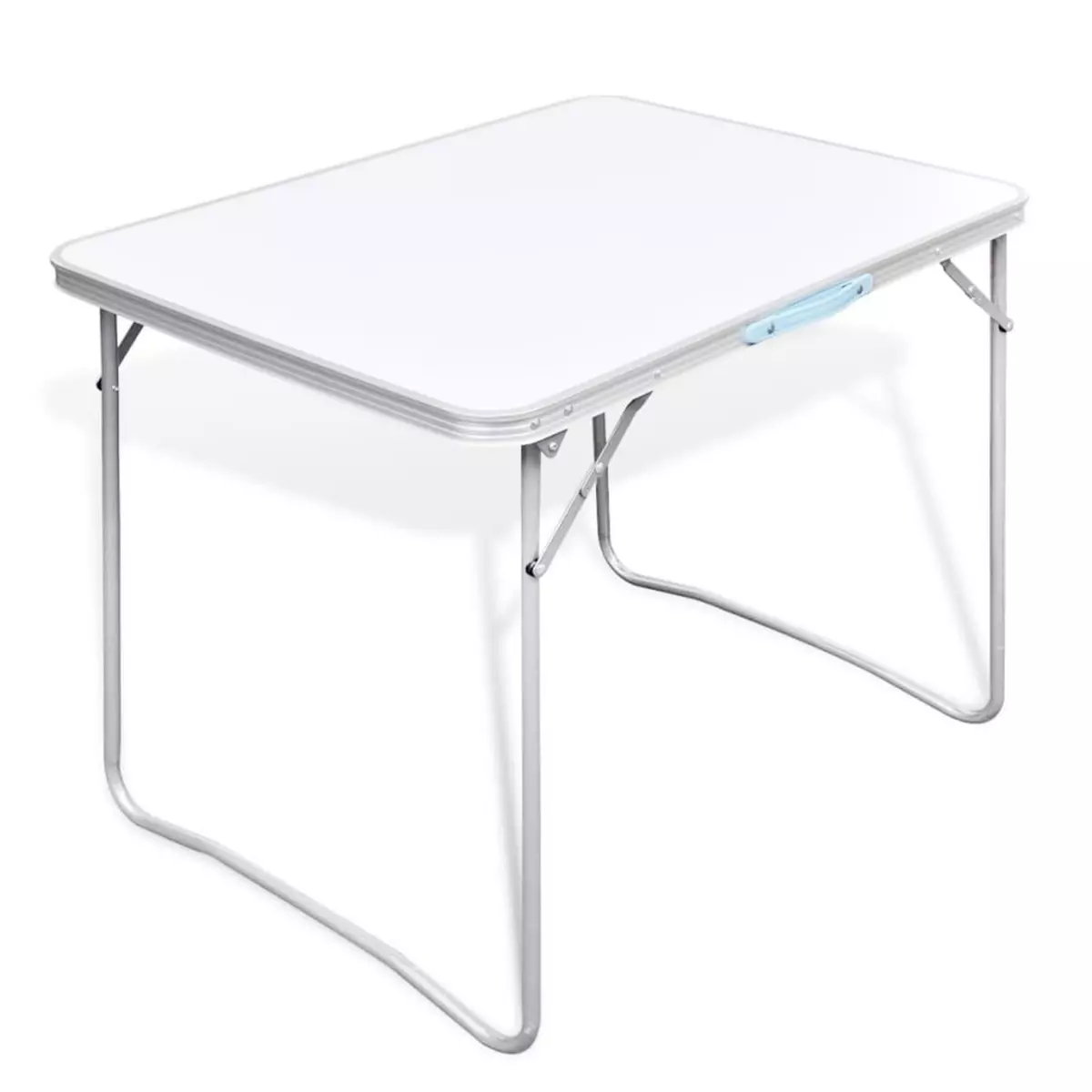 VIDAXL Table pliable de camping avec cadre metallique 80x60 cm