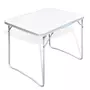 VIDAXL Table pliable de camping avec cadre metallique 80x60 cm