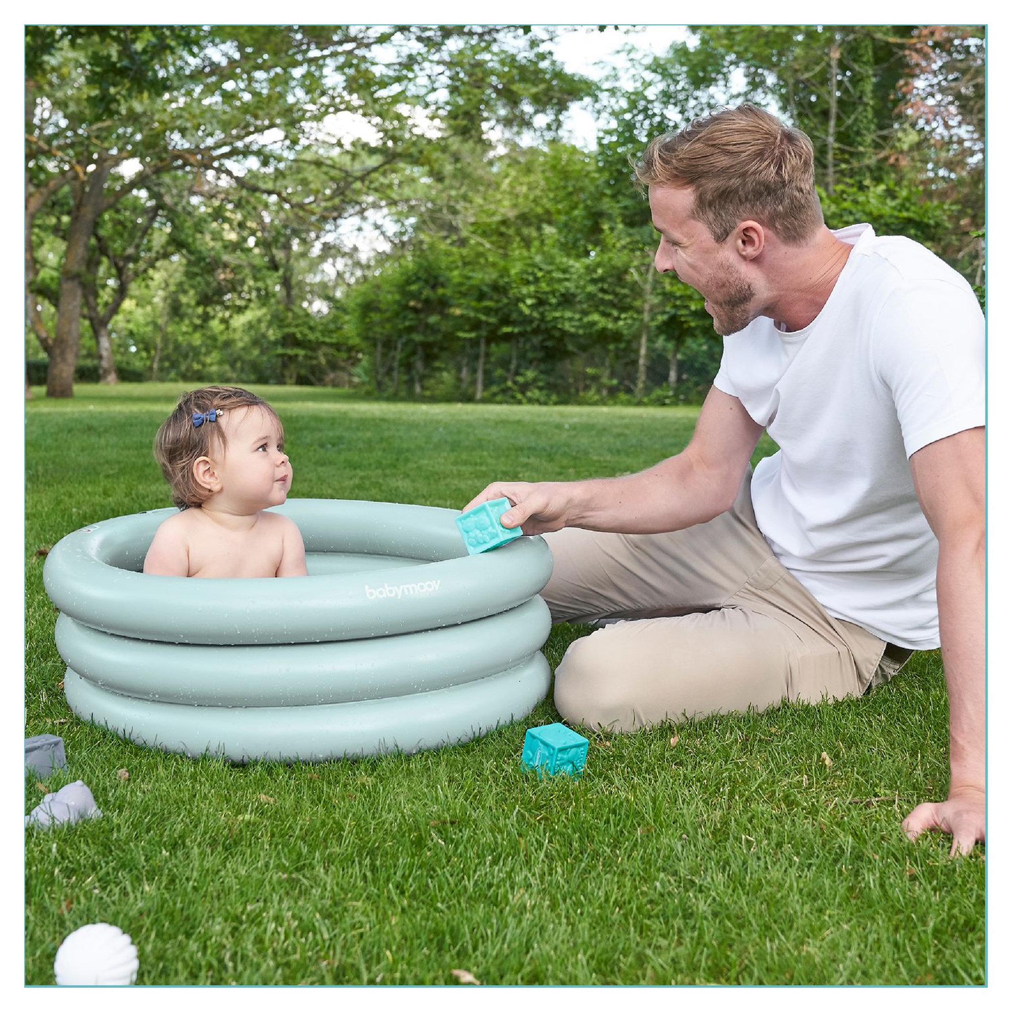 BABYMOOV Baignoire Gonflable Evolutive Aqua Dots