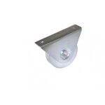 CENTRALE BRICO Roue à support extérieur acier zingué, H.85 x L.120 x P.36 mm