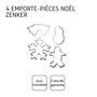 Voir la diapositive 4 : ZENKER Lot de 4 emporte-pièces de Noël Zenker Emporte-pièces