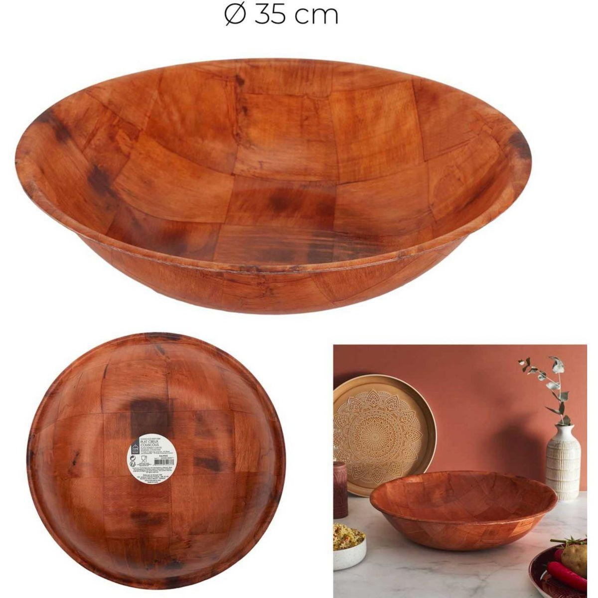 The Home Deco Factory Saladier creux couscous 35cm Gasaa