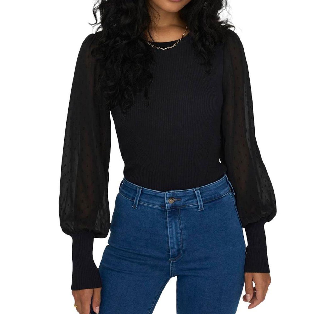 Only T Shirt Manches Longues  Femme Only Jasmine