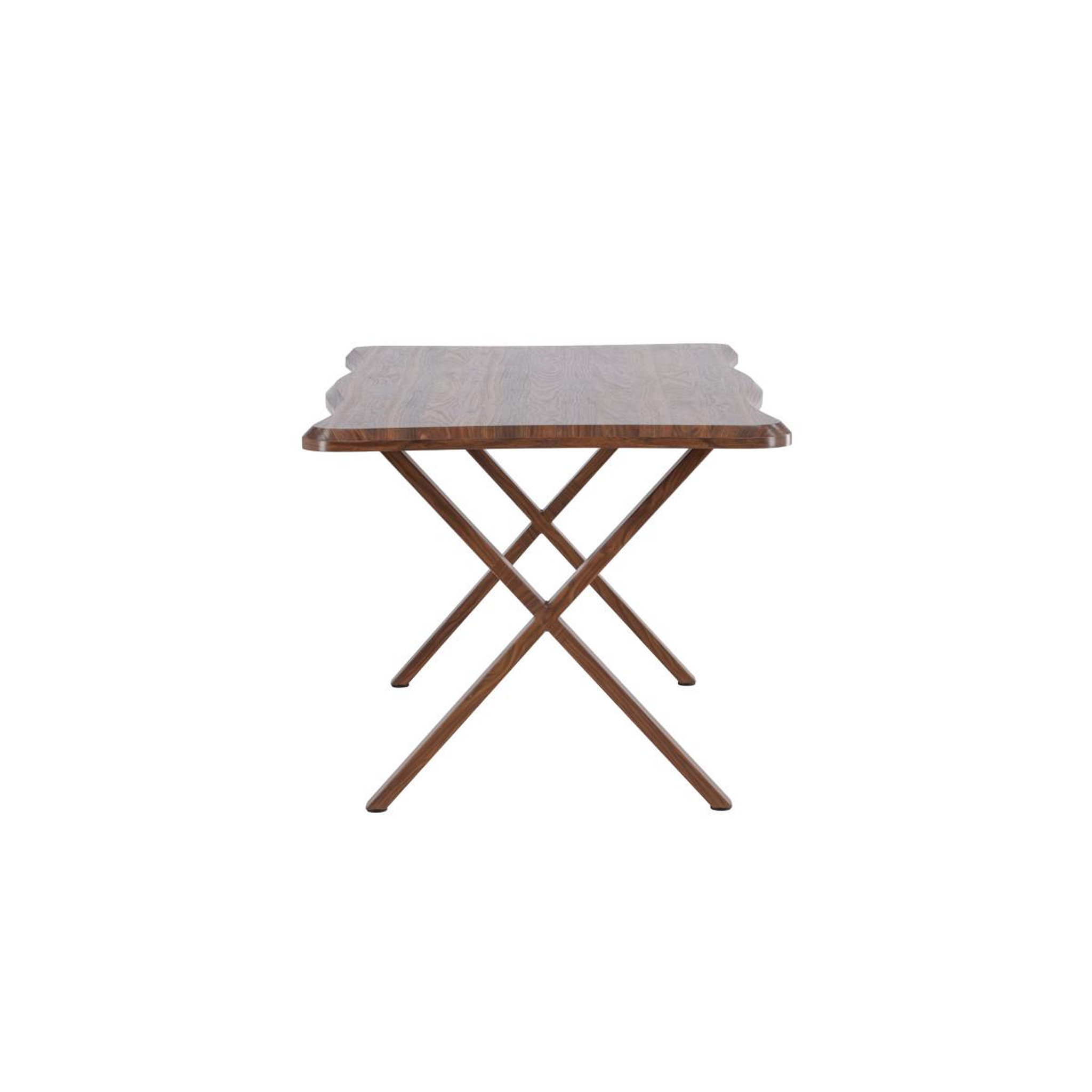 Voir la diapositive 3 : Paris Prix Table à manger organique  fiona  180cm noyer