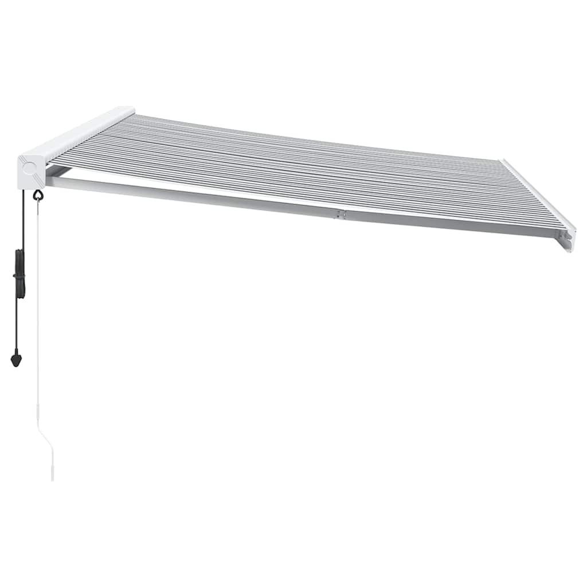 Voir la diapositive 3 : VIDAXL Auvent retractable anthracite et blanc 4,5x3 m tissu/aluminium