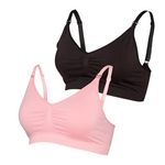 MAMALICIOUS 2x Soutien gorge Allaitement Noir/ Femme Mamalicious Lilja. Coloris disponibles : Rose