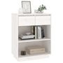 Voir la diapositive 4 : VIDAXL Armoire console Blanc 60x34x75 cm Bois de pin solide