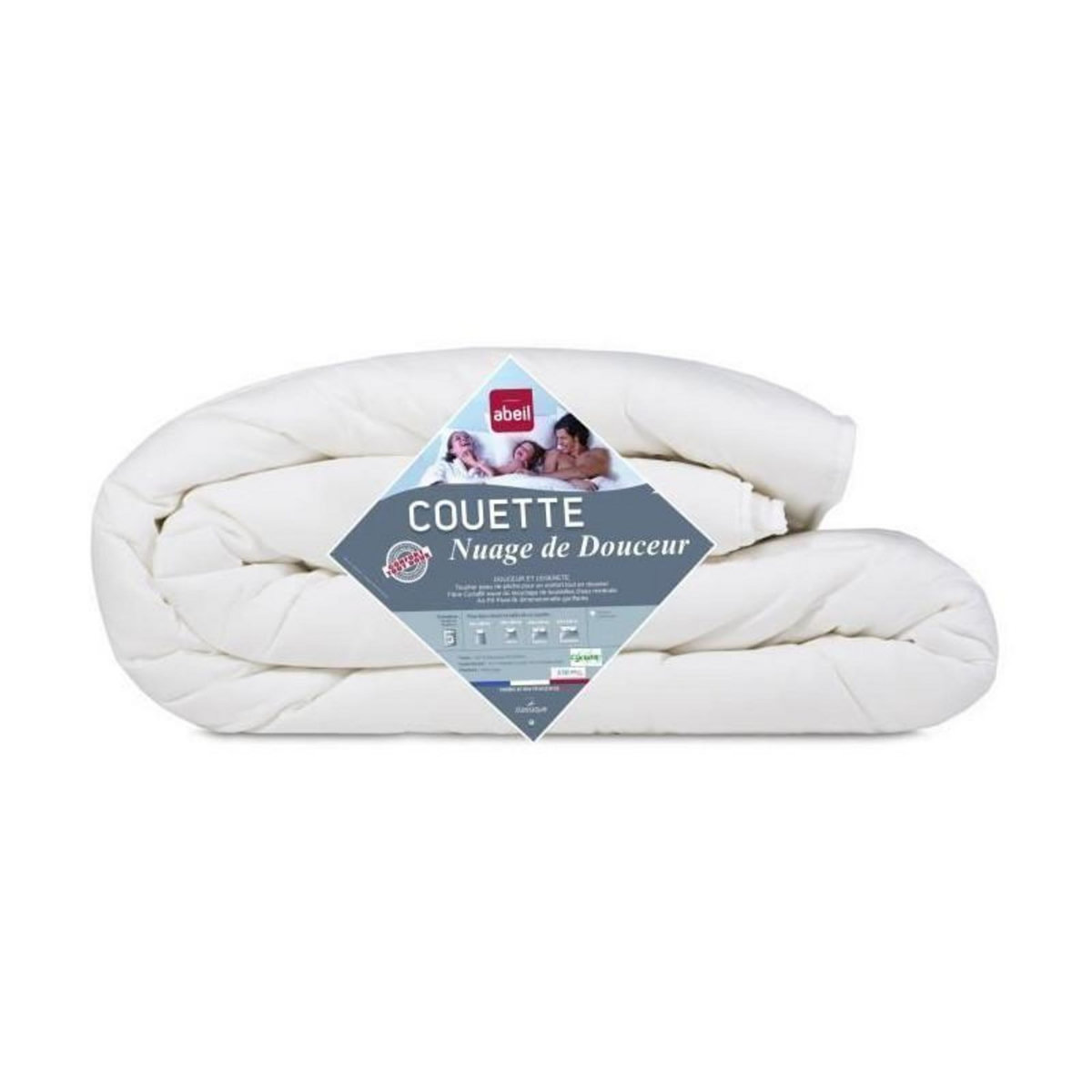 ABEIL ABEIL Couette NUAGE de DOUCEUR 240x260 cm blanc
