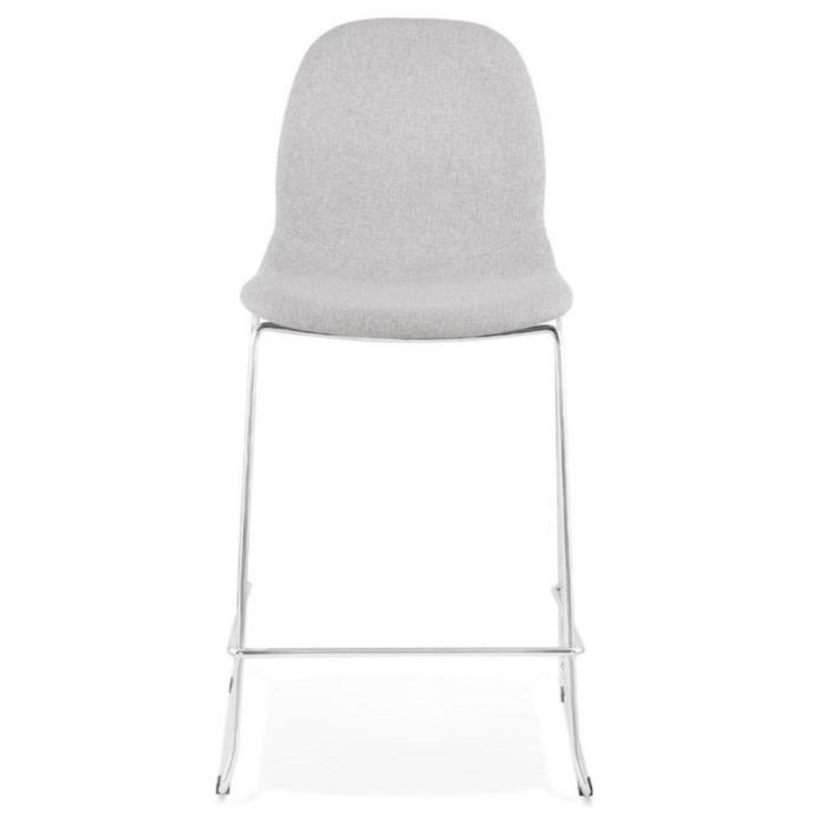 Paris Prix Tabouret de Bar  Tanjan  101cm Gris & Chromé