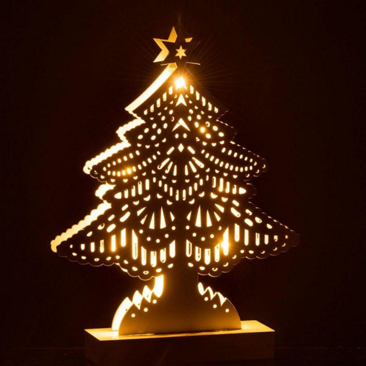Paris Prix Sapin de Noël Led Déco  Christmas  33cm Blanc