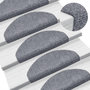 Voir la diapositive 1 : VIDAXL Tapis autoadhesifs de marches 10 pcs Gris clair 65x21x4 cm