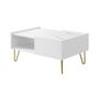 Voir la diapositive 3 : BEST MOBILIER Cali - table basse - effet marbre - 97 cm