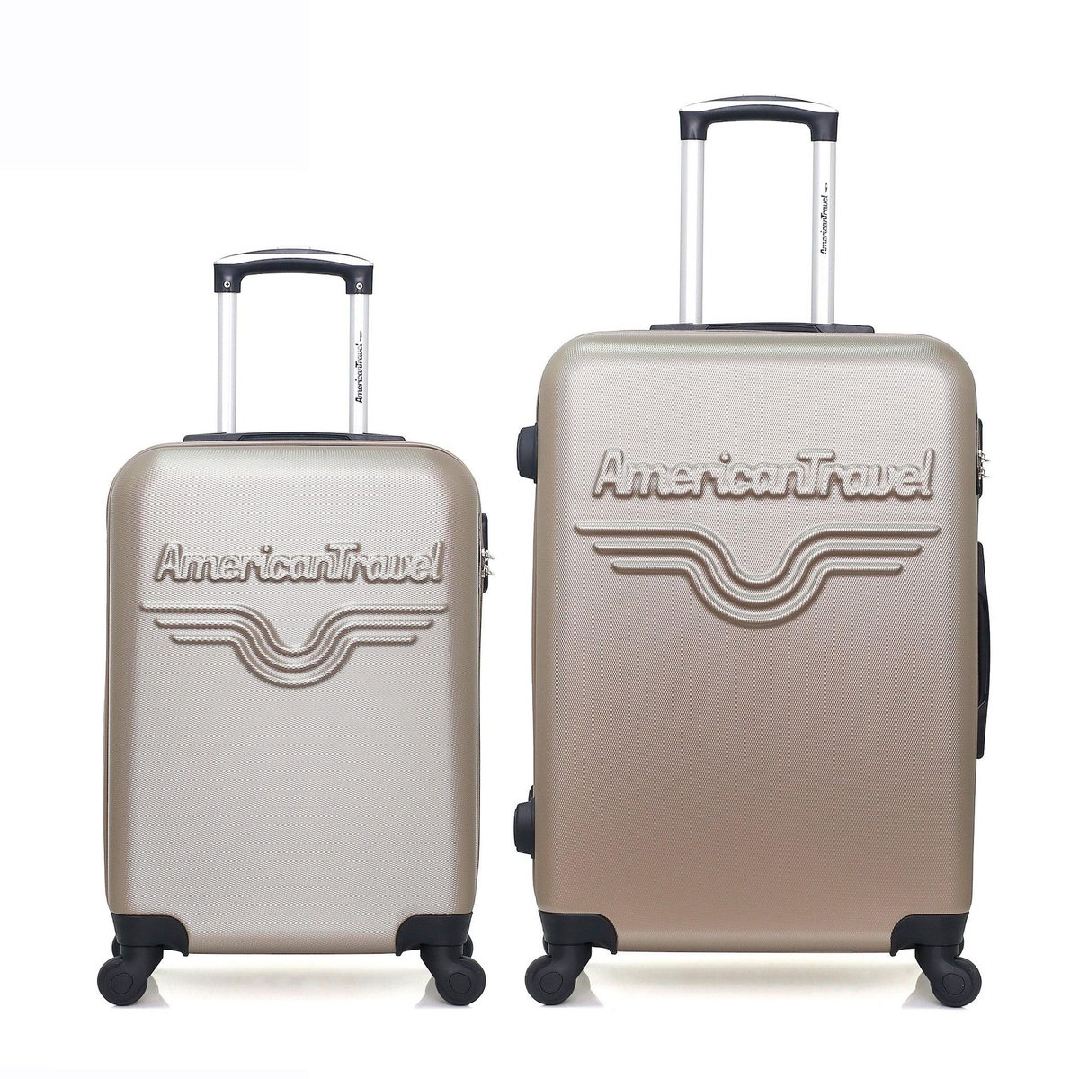 AMERICAN TRAVEL AMERICAN TRAVEL - Lot de 2 - Valise weekend et valise cabine CHELSEA