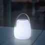 Lumisky Lampe enceinte bluetooth sans fil MINI MAY PLAY Beige Polyéthylène H23CM