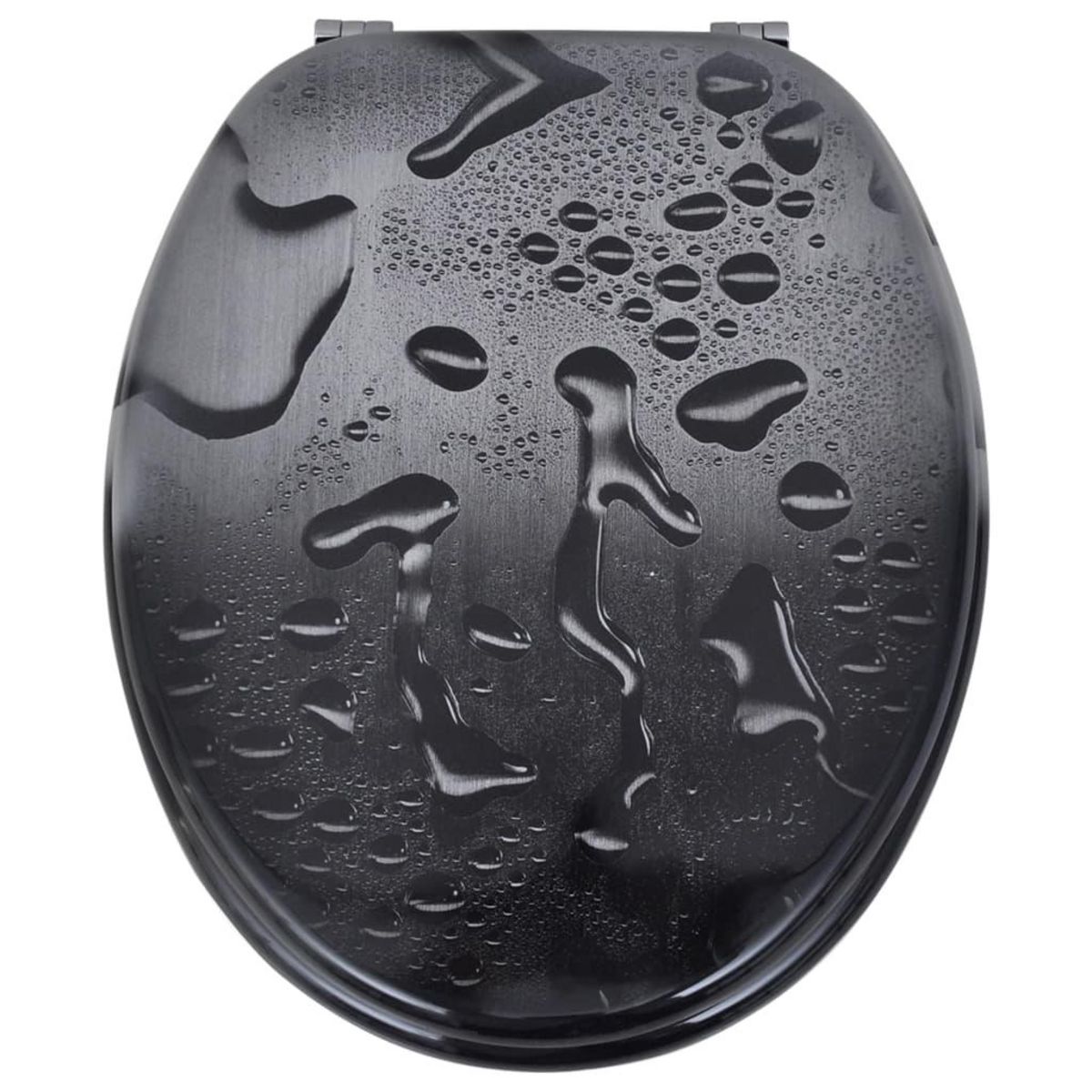 VIDAXL Sieges de toilette avec couvercles 2 pcs MDF Goutte d'eau