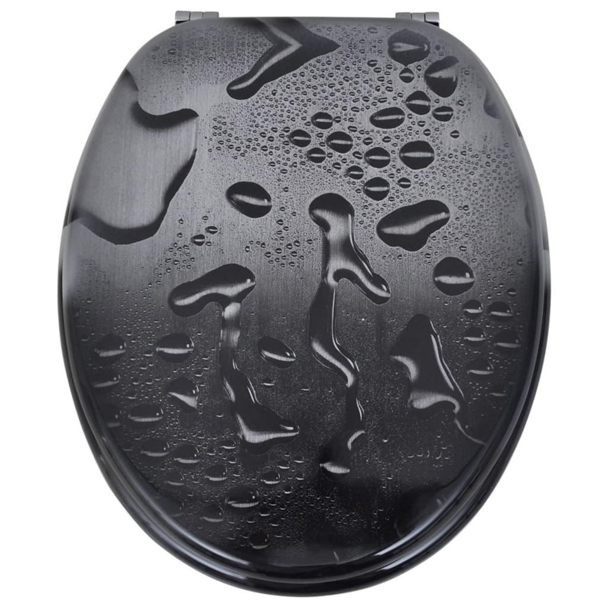 VIDAXL Sieges de toilette avec couvercles 2 pcs MDF Goutte d'eau