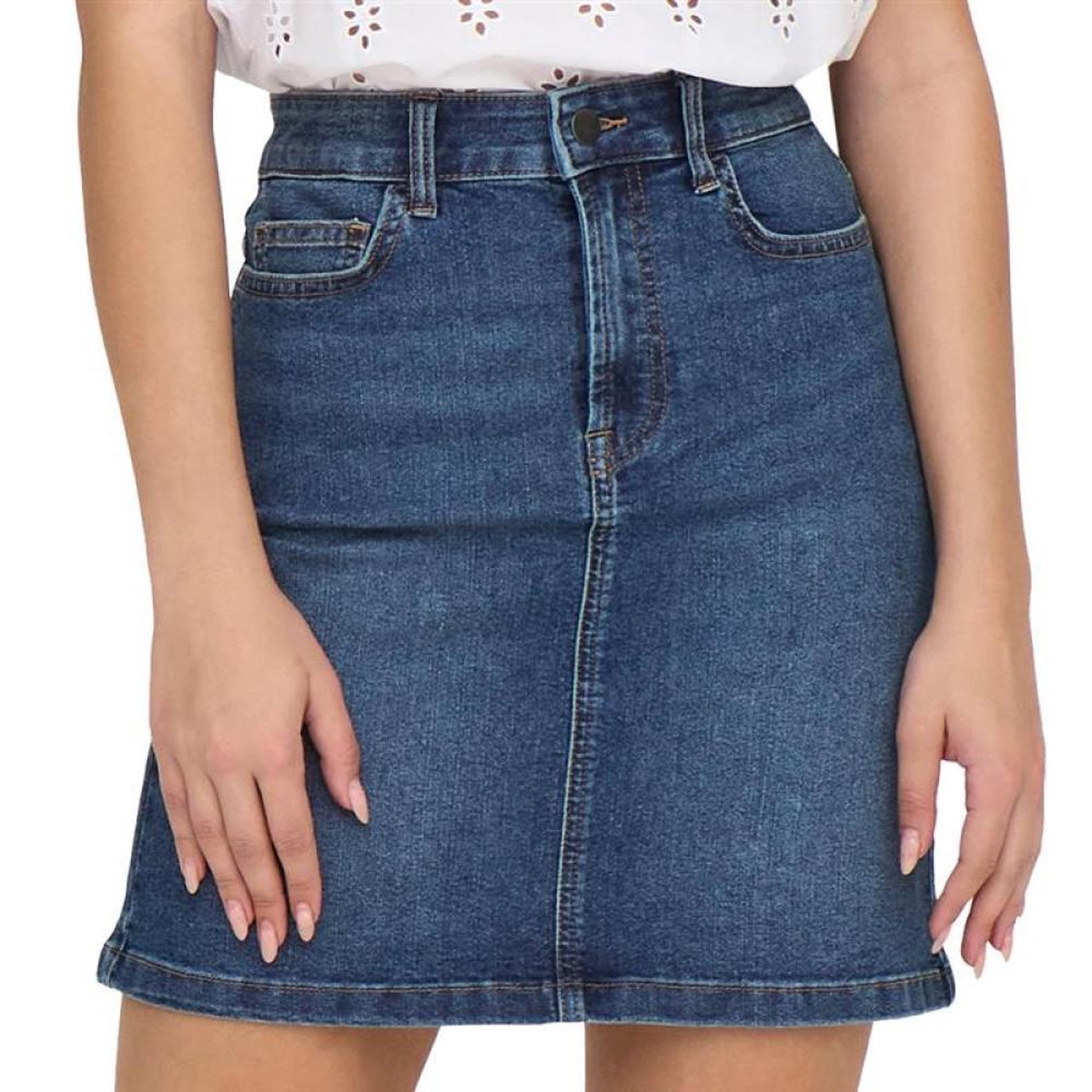 JACQUELINE DE YONG Jupe en Jean Bleu Femme JDY Moon. Coloris disponibles : Bleu