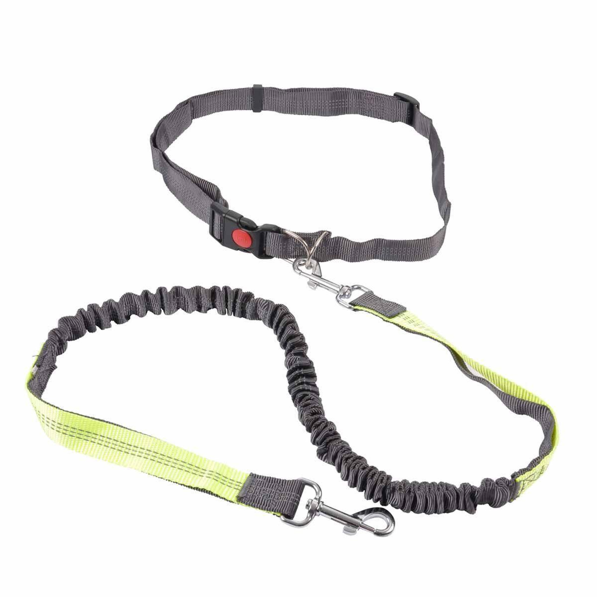 LOVE STORY Kit running pour chien  réfléchissant  120cm gris
