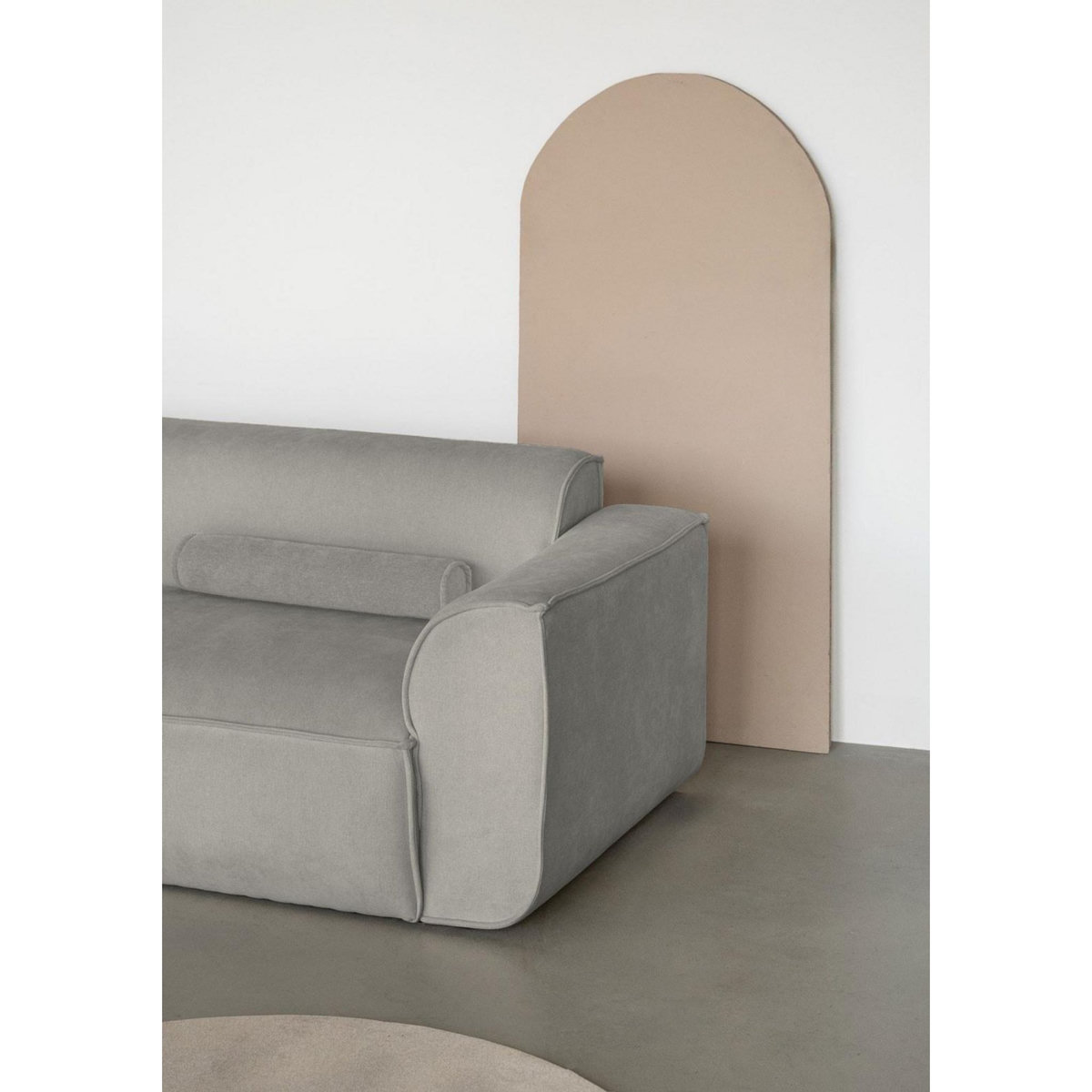 BEST MOBILIER Felix - canapé modulable d'angle gauche 5 places en tissu texturé