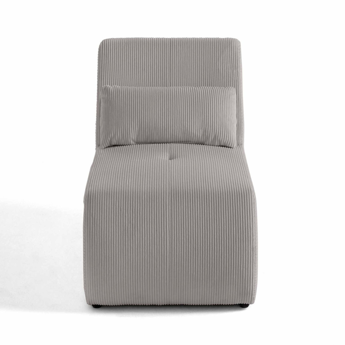 LISA DESIGN Onyx - fauteuil sans accoudoirs - en velours côtelé