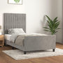 Voir la diapositive 1 : VIDAXL Cadre de lit sans matelas gris clair 80x200 cm velours