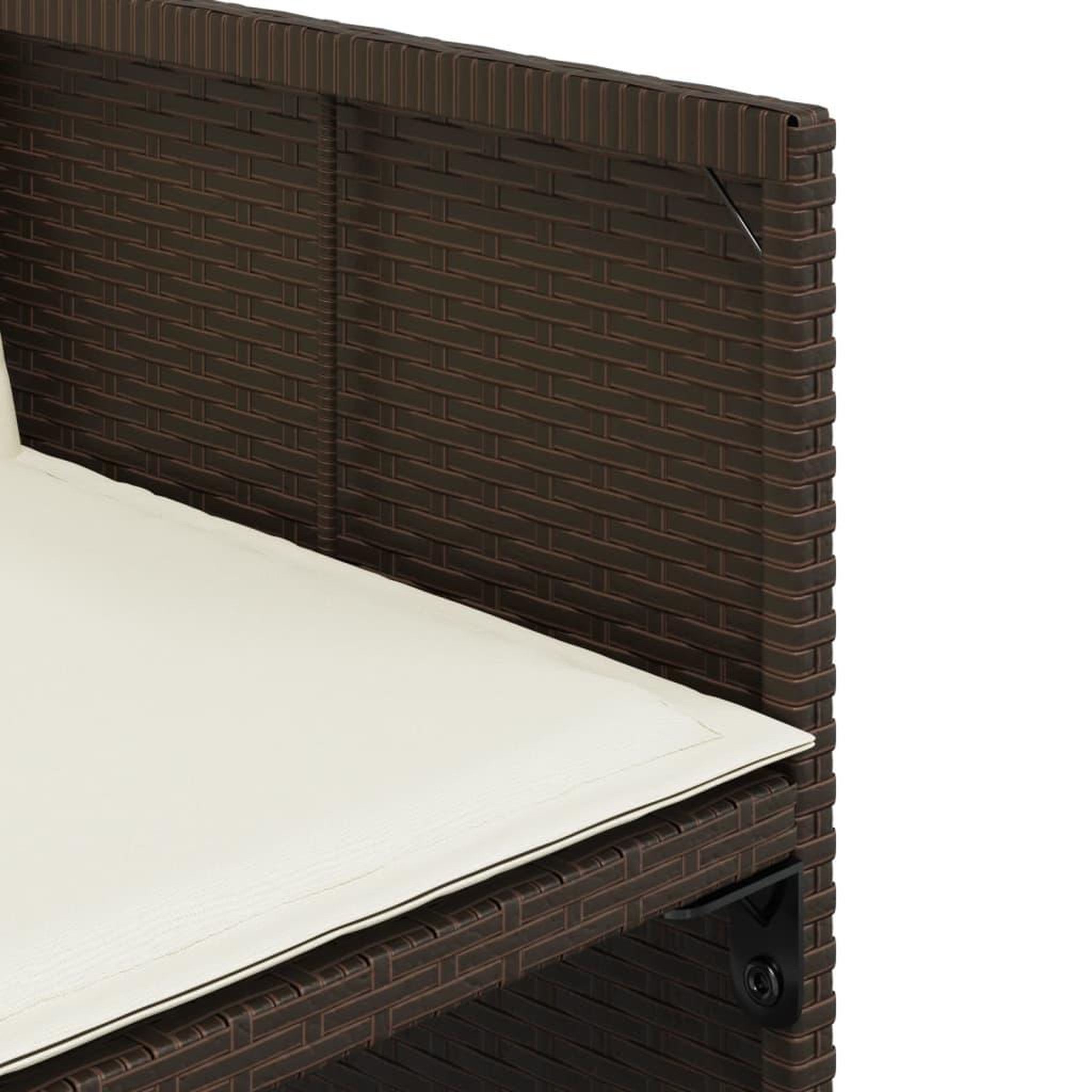 Voir la diapositive 5 : VIDAXL Ensemble a manger de jardin avec coussins 13 pcs marron rotin