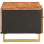 Voir la diapositive 5 : VIDAXL Table basse marron et noir 80x50x40 cm bois de massif manguier