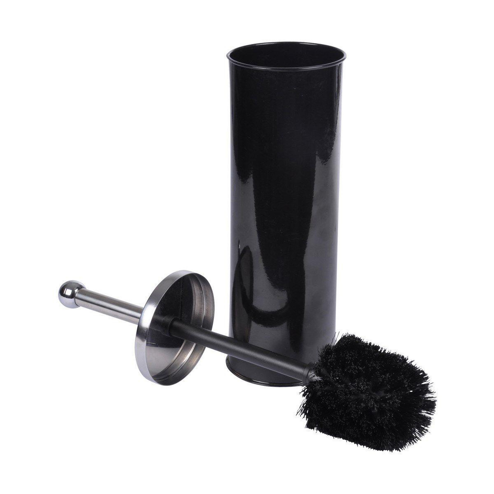 Voir la diapositive 1 : Douceur d'Intérieur Brosse WC en Métal  Vitamine II  37cm Noir
