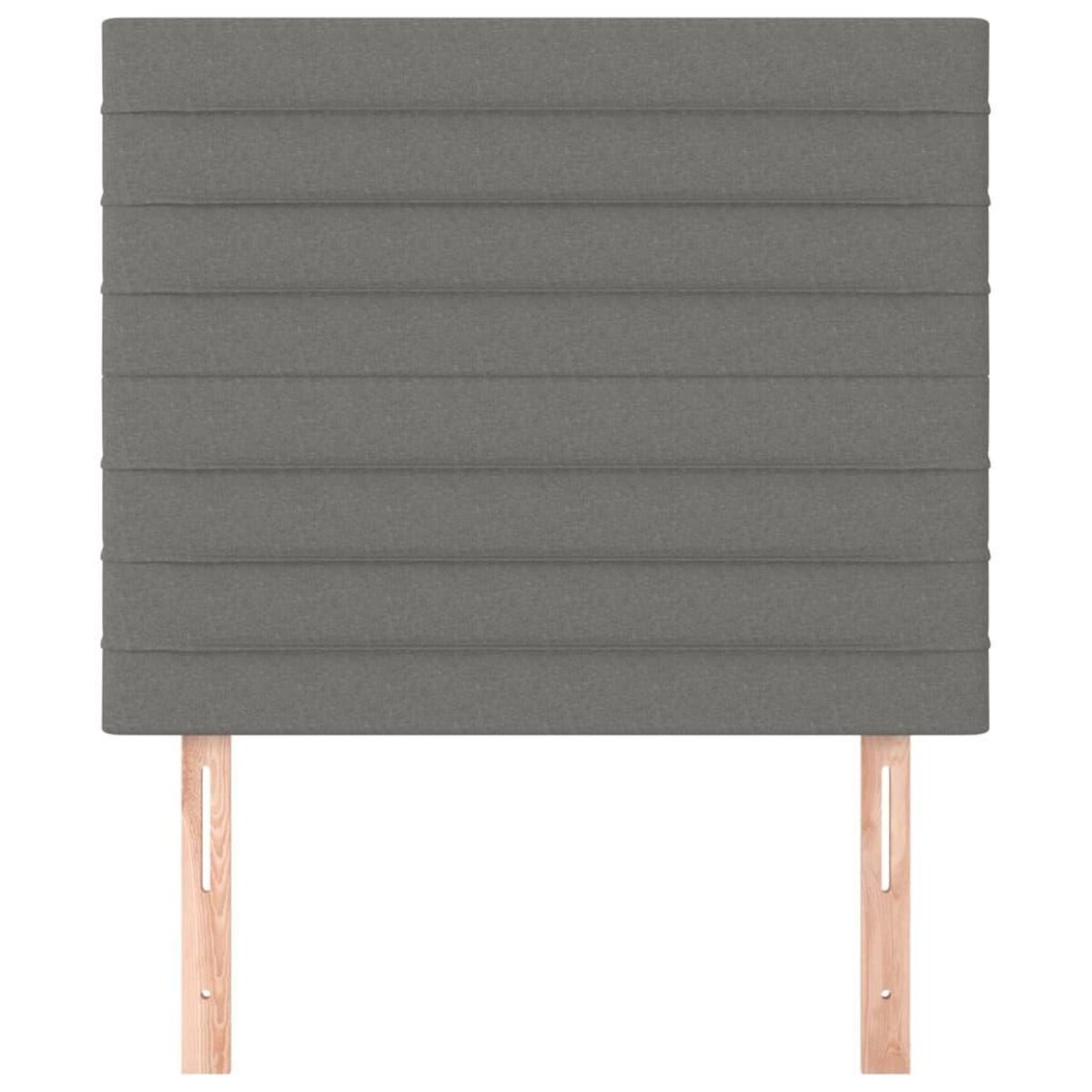 VIDAXL Tetes de lit 2 pcs Gris fonce 80x5x78/88 cm Tissu