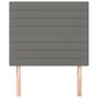 Voir la diapositive 3 : VIDAXL Tetes de lit 2 pcs Gris fonce 80x5x78/88 cm Tissu