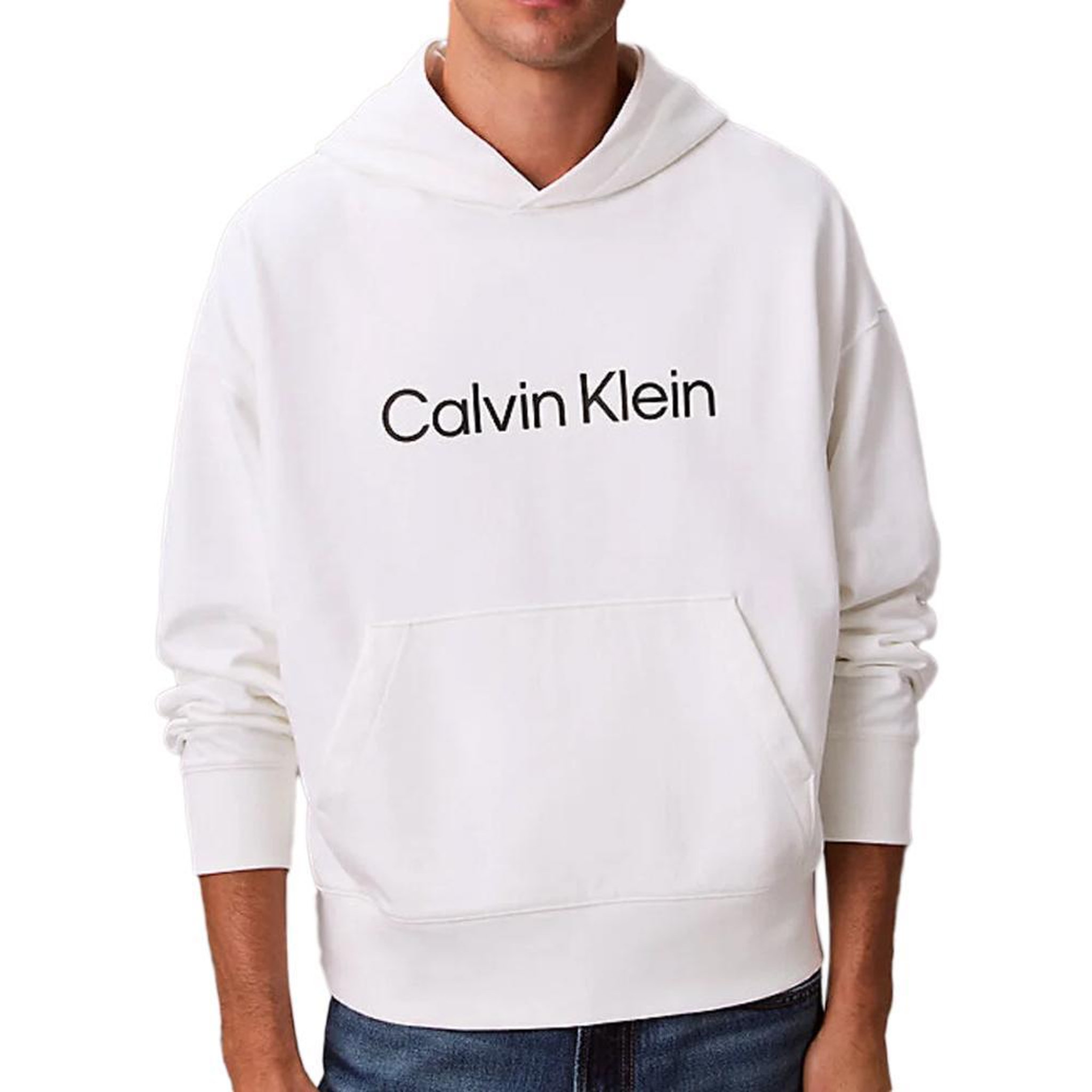 CALVIN KLEIN JEANS Sweat Blanc Homme Calvin Klein Jeans Standard. Coloris disponibles : Blanc