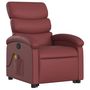 Voir la diapositive 3 : VIDAXL Fauteuil inclinable de massage Rouge bordeaux Similicuir