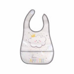 Paris Prix Bavoir avec Récupérateur  Nuage  34cm Gris