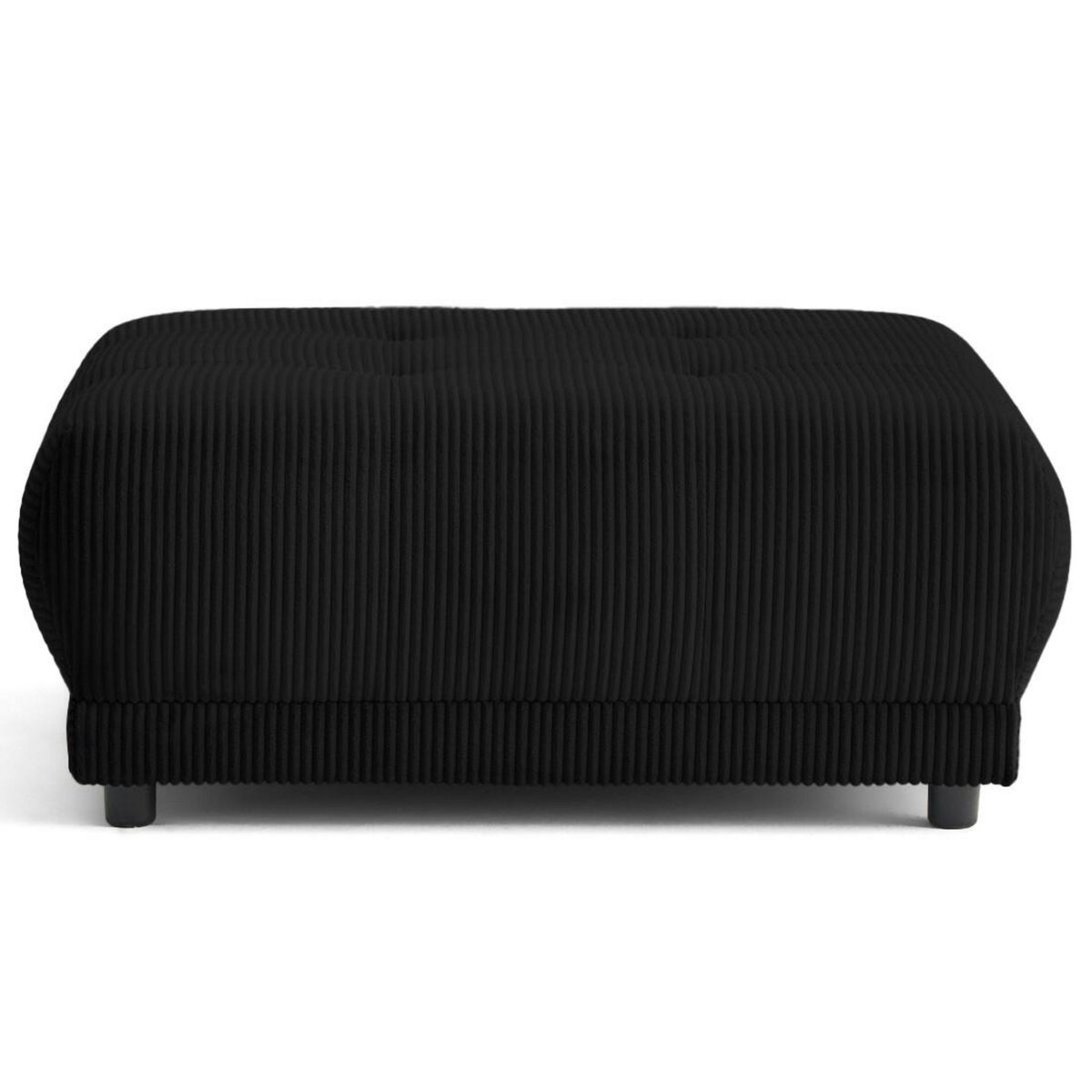 LISA DESIGN Amadora - pouf en velours côtelé