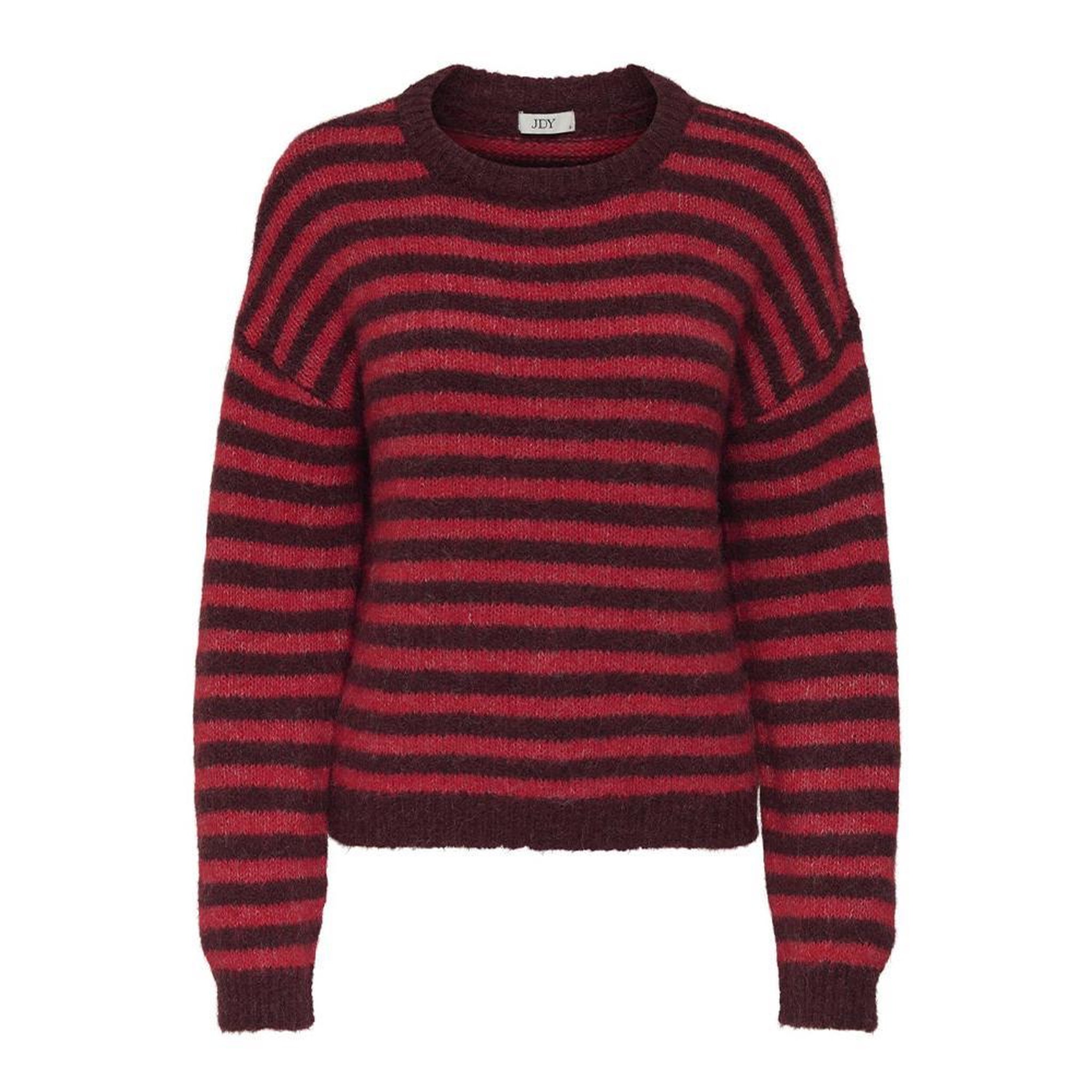 JACQUELINE DE YONG Pull Noir/Rouge Femme JDY Zoey. Coloris disponibles : Rouge
