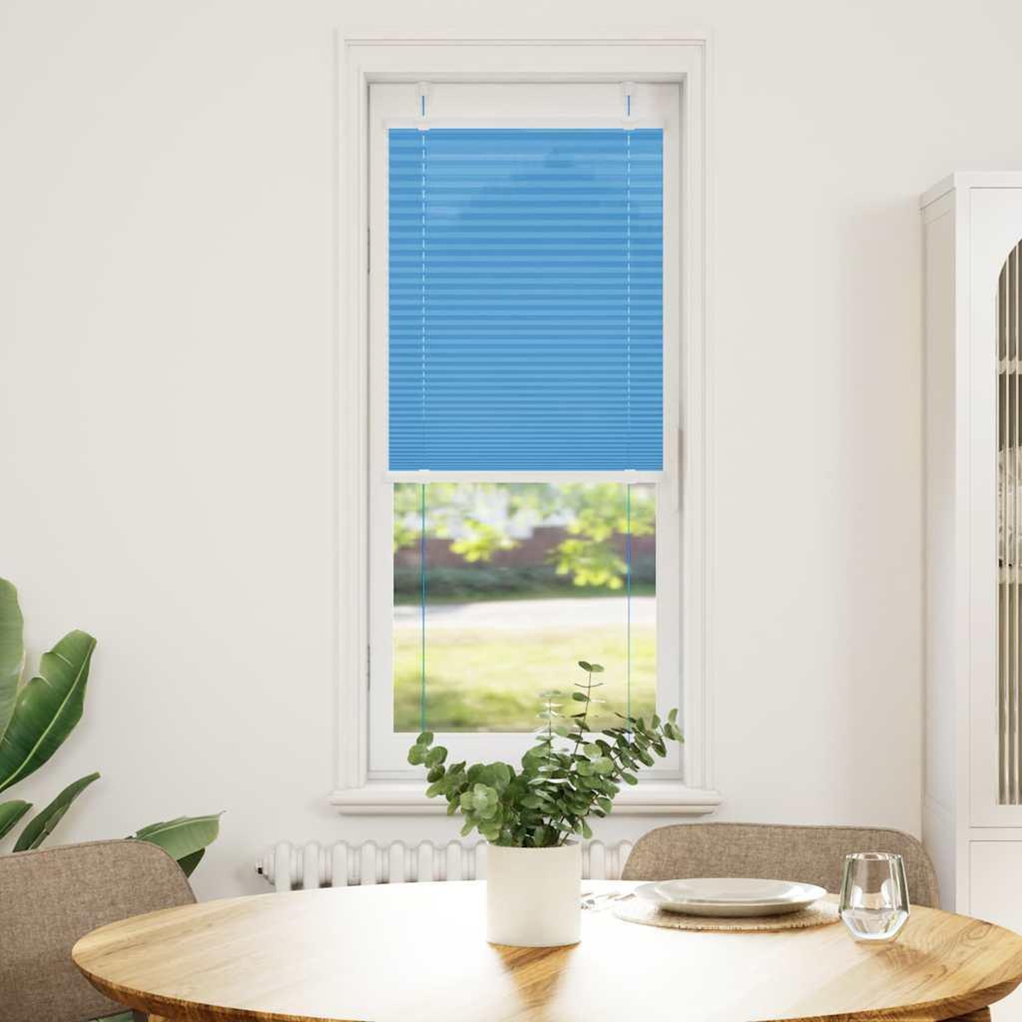 Voir la diapositive 2 : VIDAXL Store plisse bleu 50x150 cm largeur du tissu 49,4 cm polyester