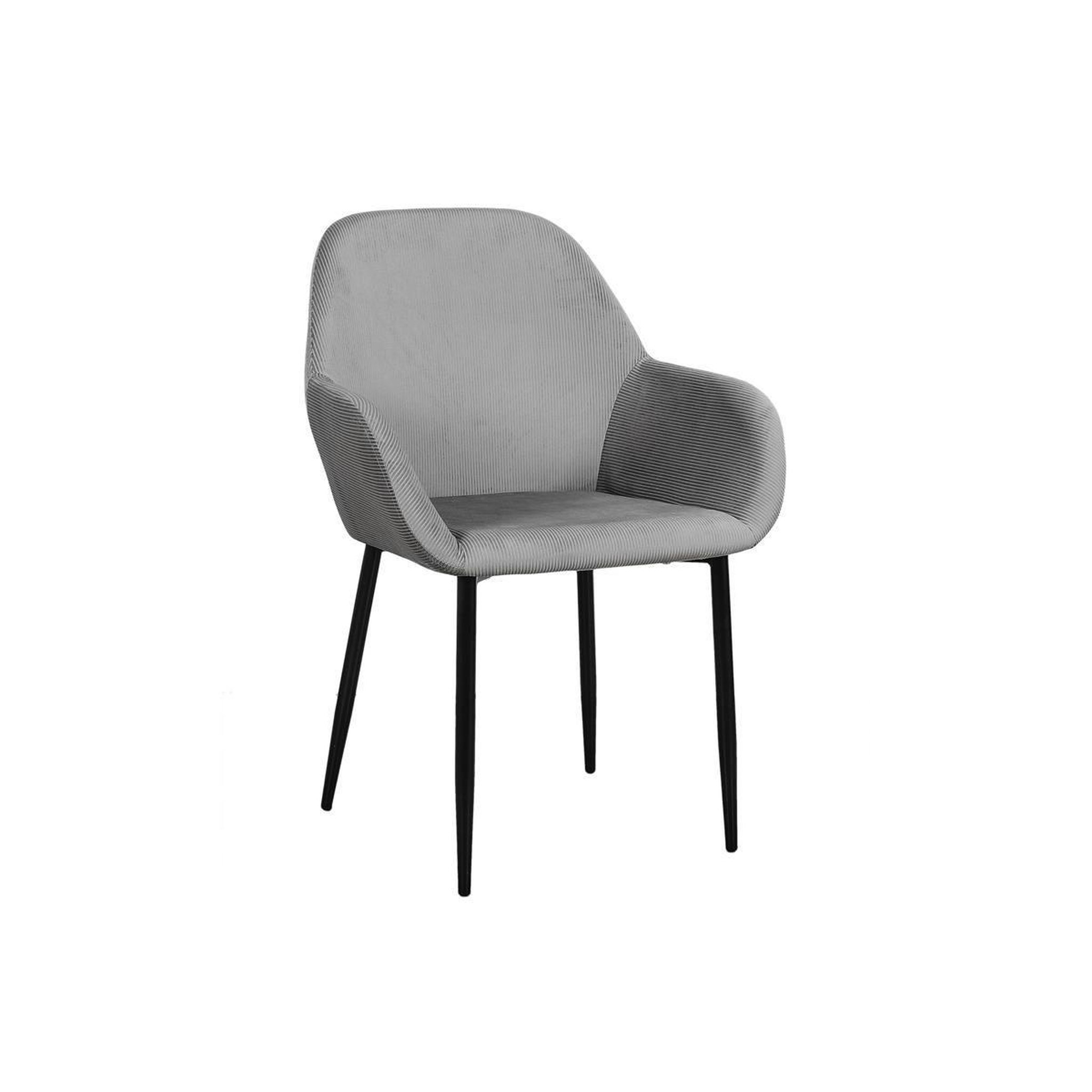 Voir la diapositive 2 : The Home Deco Factory Lot de 2 Fauteuils Design  Giulia  85cm Gris