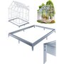 Voir la diapositive 3 : Habitat et Jardin Embase en aluminium pour serre jardin  Basilic  - 4,75 m² - Gris